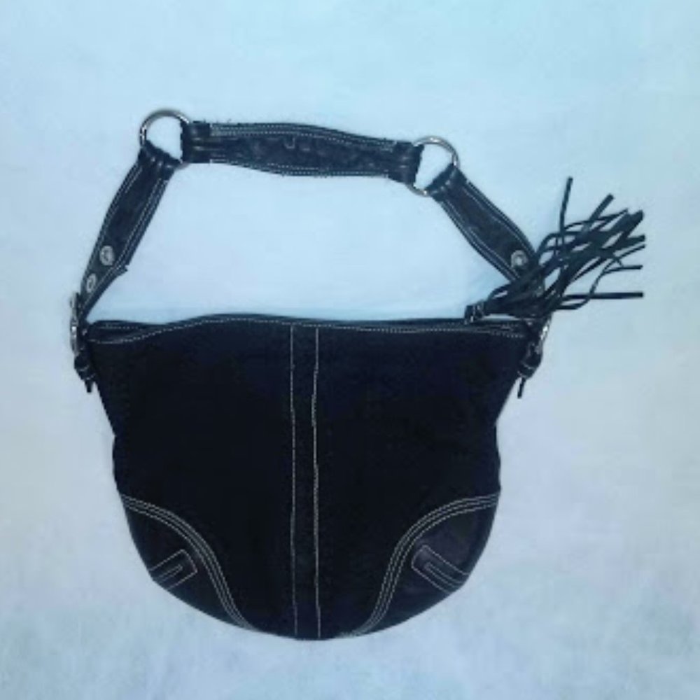 Coach Black Signature Hobo Bag - C052-2158